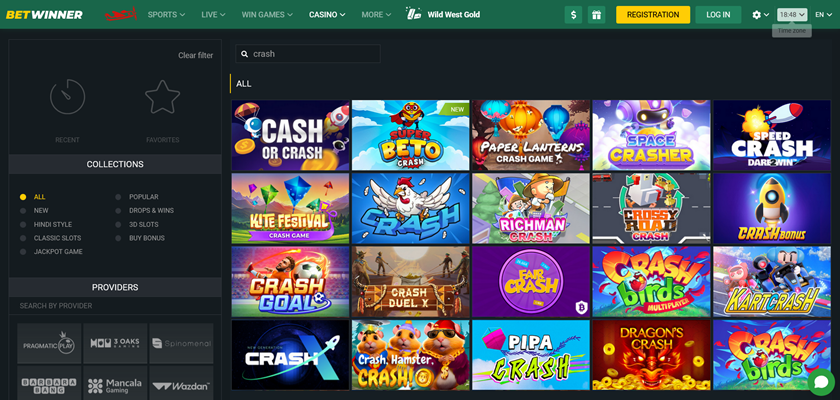 Betwinner Crash Games